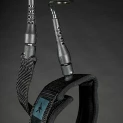 AK Coil Wingboarding Calf/ Ankle Leash - Black And Teal 6' Discounts Apply ! -surf sale shop ak wingboarding board leash 2